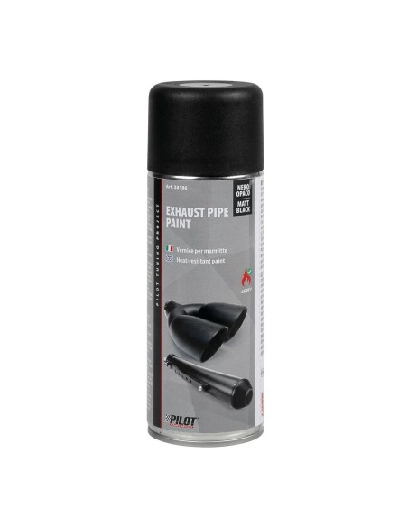Vernice spray alte temperature per marmitte 400 ml Nero opaco