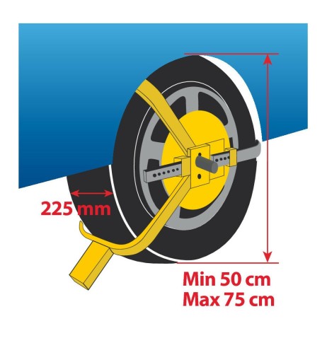 Wheel Clamp ganascia ruota immobilizza veicolo