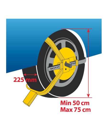 Wheel Clamp ganascia ruota immobilizza veicolo