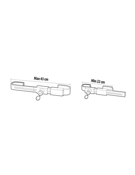 Zanna lucchetto blocca porte posteriore camion containers regolabile 22 43c