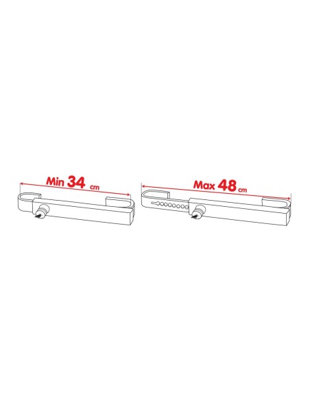 Zanna lucchetto blocca porte posteriore camion containers regolabile 34 48c