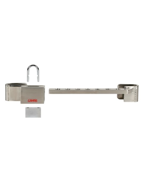 Zanna lucchetto blocca porte posteriore in acciaio inox 24 50cm