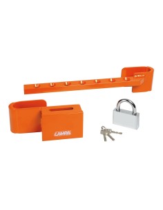 Zanna lucchetto blocca porte posteriore in acciaio temprato 24 50cm 2