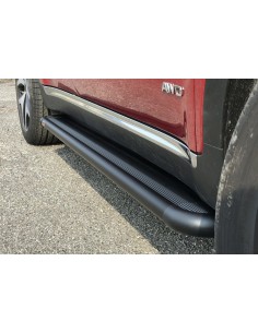 Pedane laterali S50 stondate NERE Toyota Hilux doppia cabina dal 2016 2