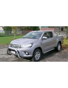 Pedane laterali STD squadrate alluminio Toyota Hilux Extracab dal 2016 2