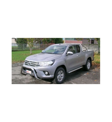 Pedane laterali STD squadrate alluminio Toyota Hilux Extracab dal 2016