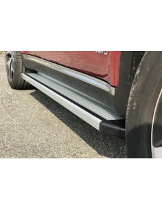 Pedane laterali STD squadrate alluminio Toyota Hilux doppia cabina dal 2016 2