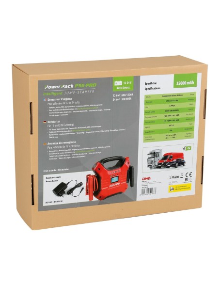 Avviatore emergenza booster professionale 12 24V 35Ah