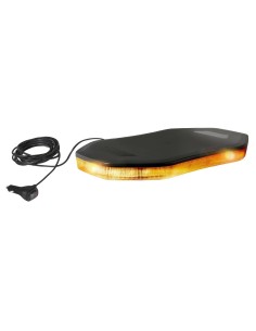 Barra lampeggiante arancio multifunzione a 64 led 10 30V base magnetica