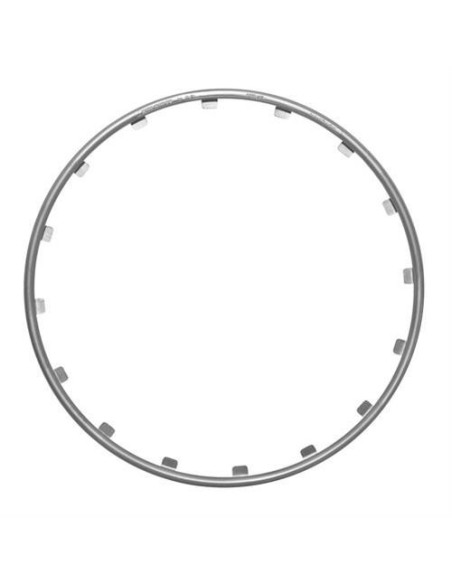 Set 4 protezioni cerchi in lega 15 Colore argento Rim Ringz