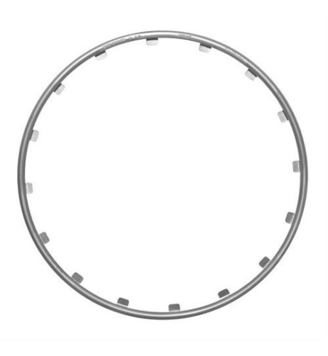 Set 4 protezioni cerchi in lega 17 Colore argento Rim Ringz