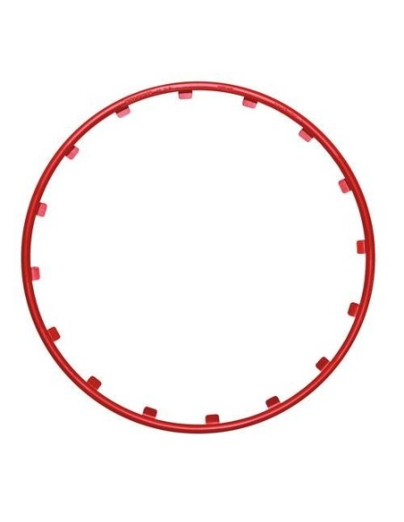 Set 4 protezioni cerchi in lega 17 Colore rosso Rim Ringz