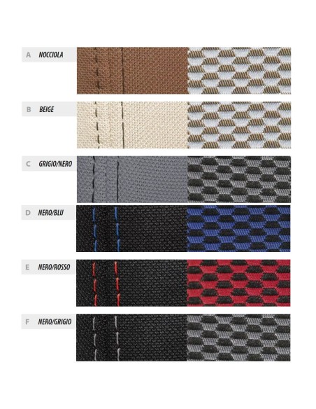 Set coprisedili su misura Superior Alfa Romeo Mito dal 2008