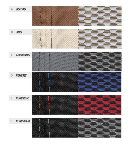 Set coprisedili su misura Superior Fiat 500L 2012 2014