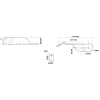 Staffa inox per antenna CB camion per Mercedes Actros MP4-MP5