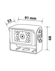 Telecamera a colori impermeabile per monitor veicolare T2 2
