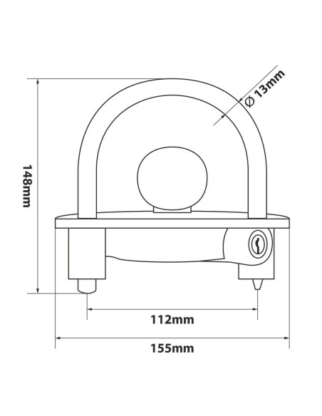 Antifurto per giunto a sfera rimorchio