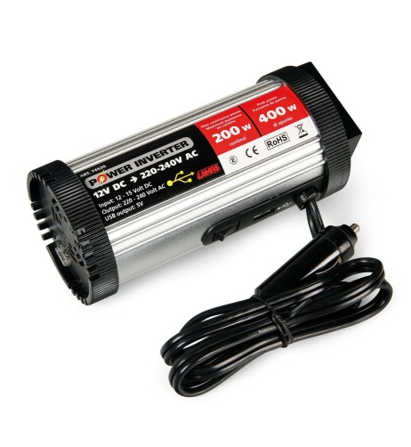 Power Inverter trasformatore di corrente 12 220V 200 400W USB