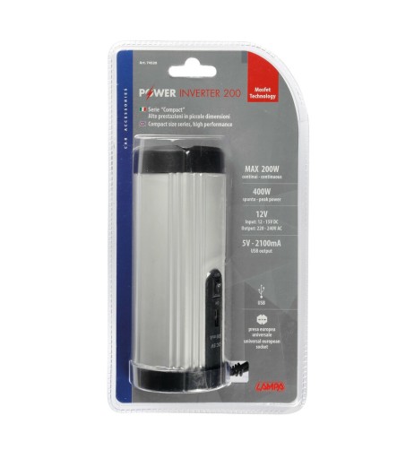 Power Inverter trasformatore di corrente 12 220V 200 400W USB