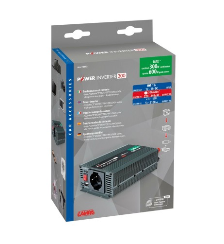 Power Inverter trasformatore di corrente 12 220V 300 600W USB