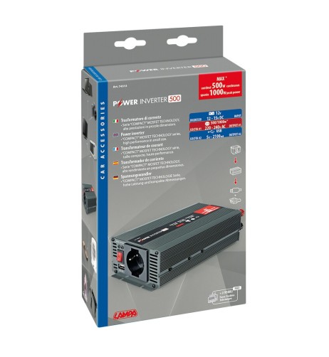 Power Inverter trasformatore di corrente 12 220V 500 1000W USB
