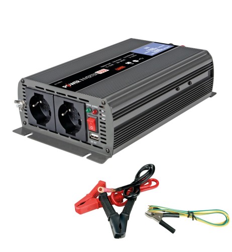 Power Inverter trasformatore di corrente 12 220V 1000 2000W USB