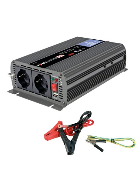 Power Inverter trasformatore di corrente 12 220V 1000 2000W USB