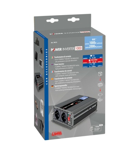 Power Inverter trasformatore di corrente 12 220V 1000 2000W USB