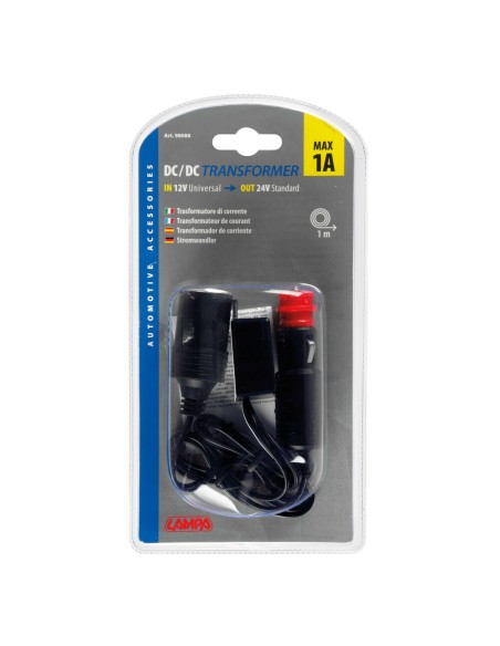 Trasformatore con presa accendisigari 12V 24V max 1A
