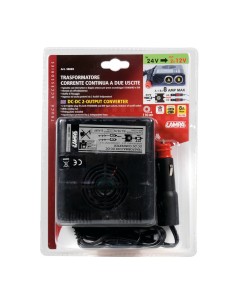 Trasformatore con presa accendisigari 2 uscite 24V 12V 2