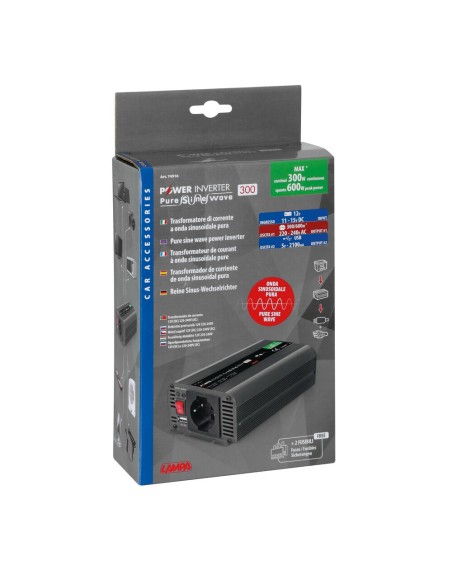 Power Inverter 300 600W trasformatore a onda sinusoidale pura 12V 230V