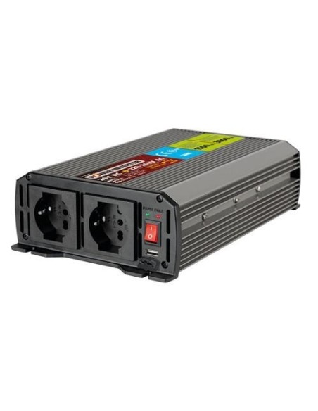 Inverter trasformatore di corrente 24V 230V 1500W USB