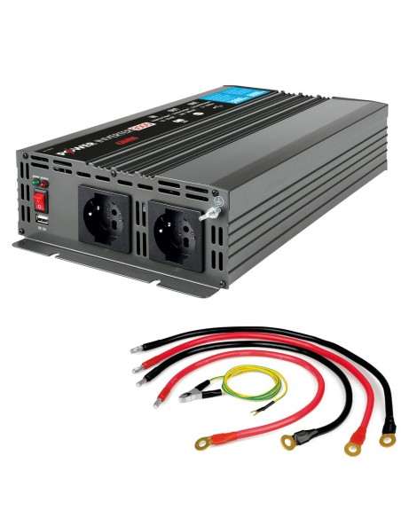 Inverter trasformatore di corrente 24V 230V 3000W USB