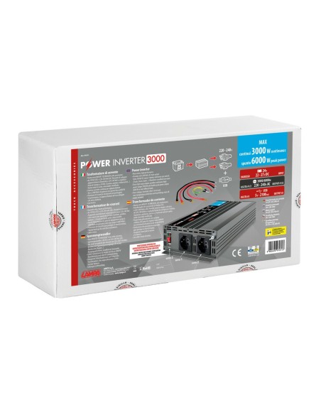 Inverter trasformatore di corrente 24V 230V 3000W USB