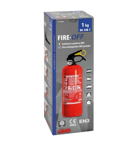Estintore pressurizzato auto camion omologato 1kg classe ABC