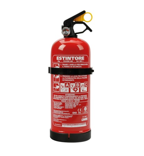 Estintore pressurizzato auto camion omologato 2kg classe ABC
