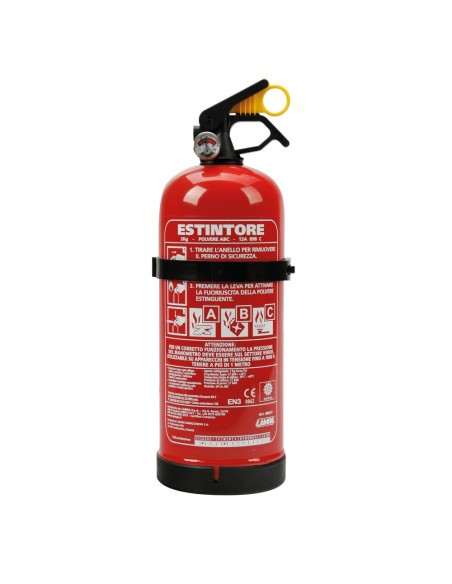 Estintore pressurizzato auto camion omologato 2kg classe ABC