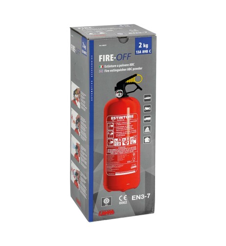 Estintore pressurizzato auto camion omologato 2kg classe ABC