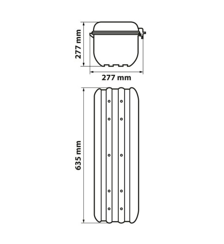 Cassetta porta estintore diametro 140 195mm omologata IP59