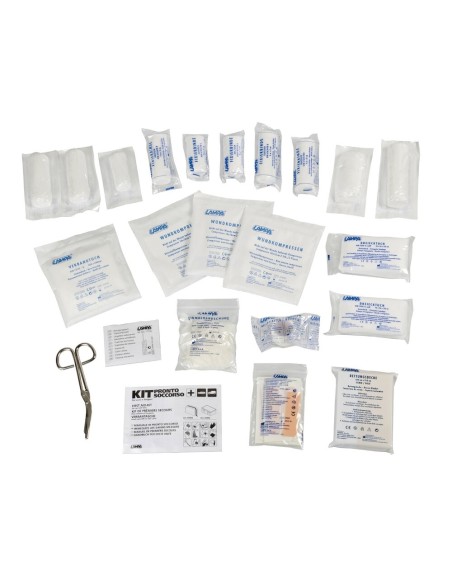 Cassetta kit pronto soccorso omologata auto e furgoni DIN 13164