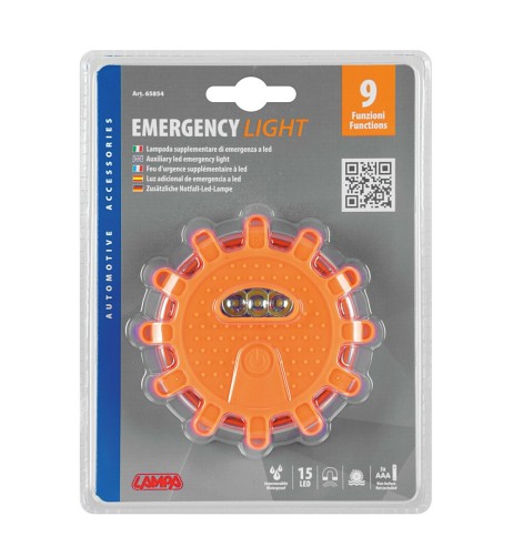 Lampada di emergenza a 17 led impermeabile