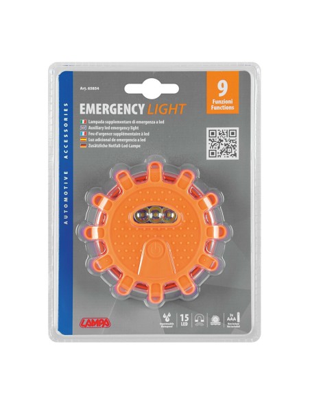 Lampada di emergenza a 17 led impermeabile