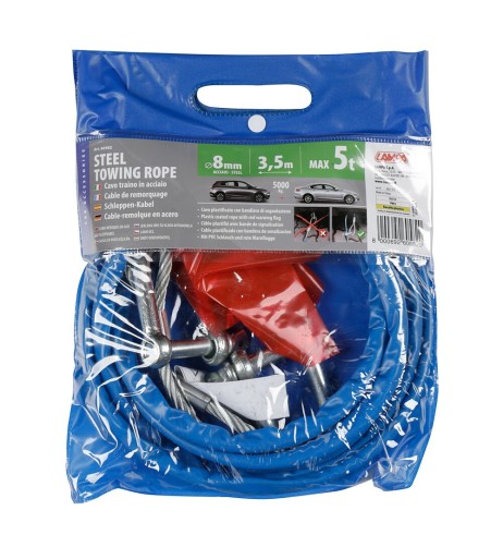 Cavo traino emergenza in acciaio 3 5mt 5000kg