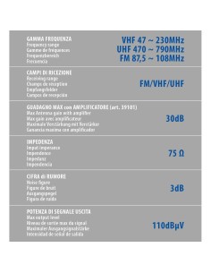 Antenna omnidirezionale FM VHF UHF 240mm camion camper 2