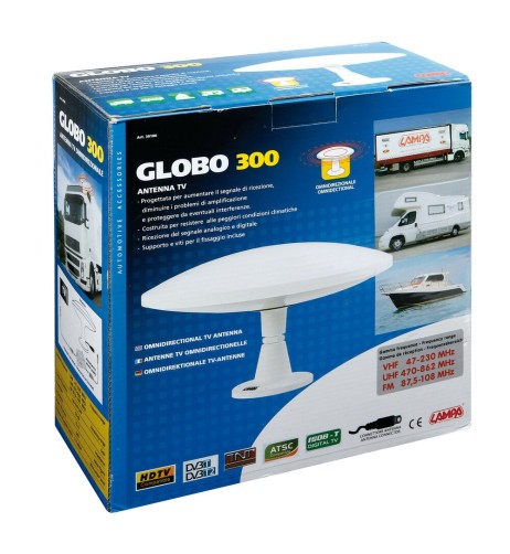 Antenna omnidirezionale FM VHF UHF 300mm camion camper