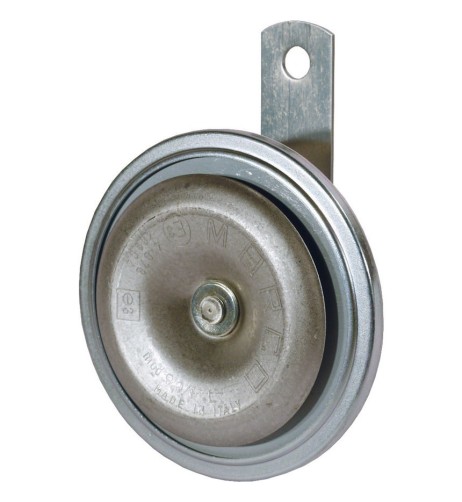 Clacson avvisatore elettromagnetico a disco camion 24V 90mm tono basso