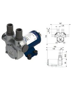 Elettropompa rifornimento gasolio 12V adescam 1 5m 45 l min