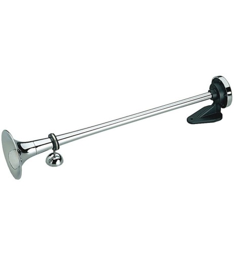 P1 Tromba aria compressa ottone cromato montaggio esterno camion 117dB 59cm