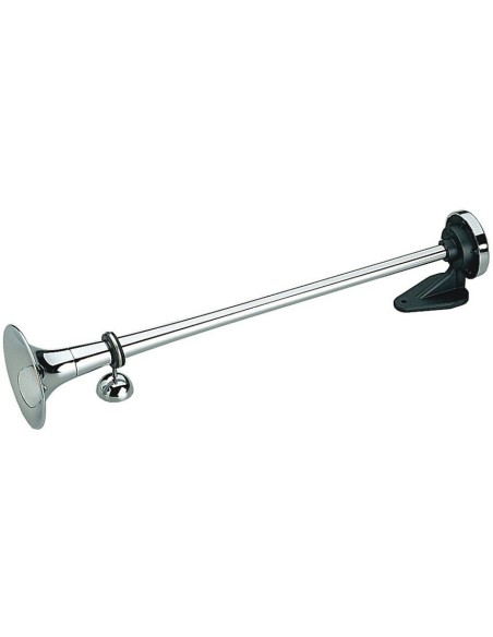 P1 Tromba aria compressa ottone cromato montaggio esterno camion 117dB 59cm