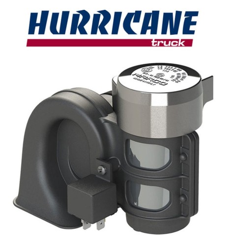 Tromba elettropneumatica compatta Hurricane cromata HT1 C 12V